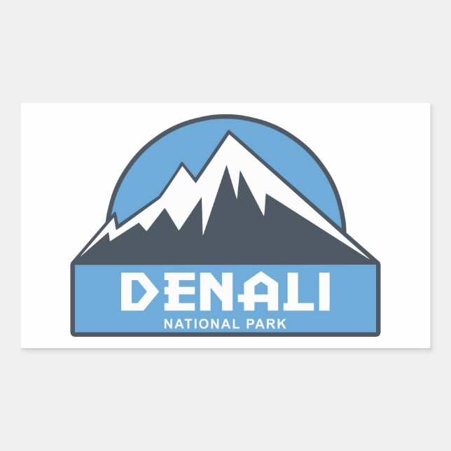 Denali National Park Rectangular Sticker (Front)