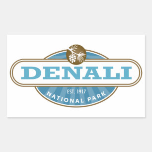 Denali National Park Rectangular Sticker