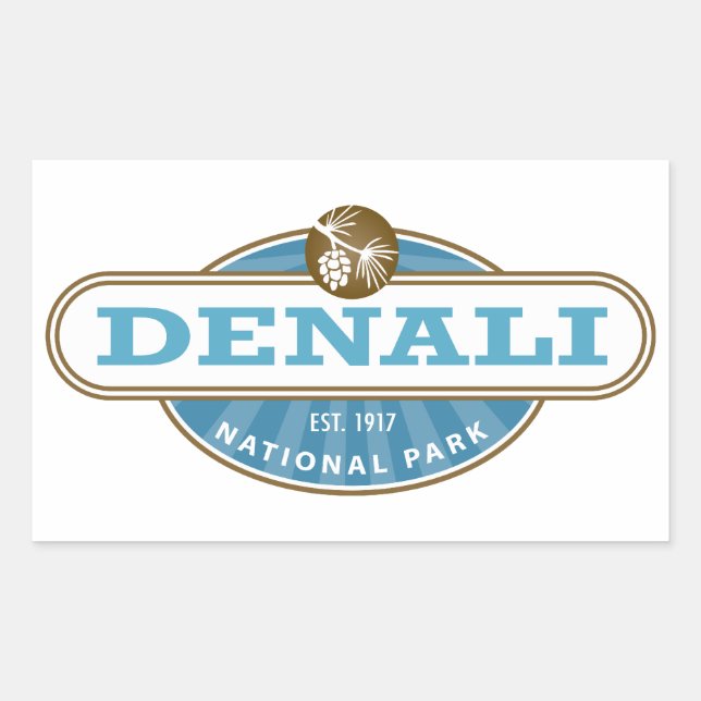 Denali National Park Rectangular Sticker (Front)