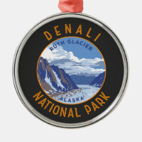 Denali National Park Retro Distressed Circle