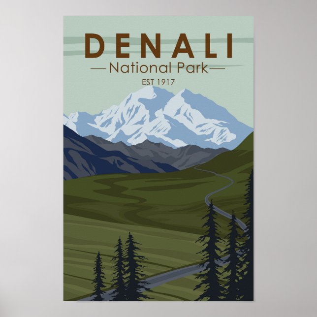 Denali National Park Road to Denali  Poster (Front)