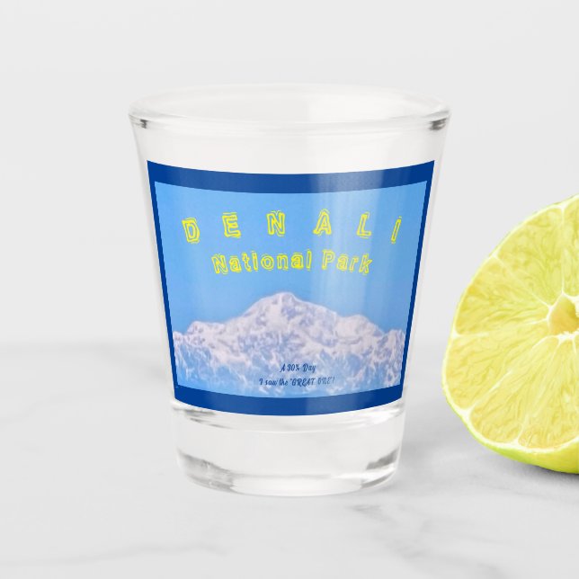 Denali National Park Shot Glass (Front)