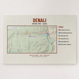 Denali National Park Trail Map Puzzle