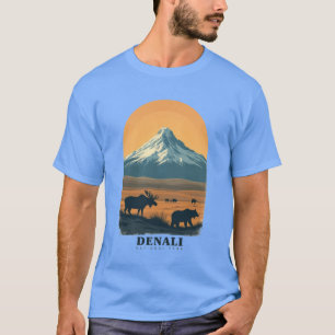 Denali National Park Vintage Retro T-Shirt