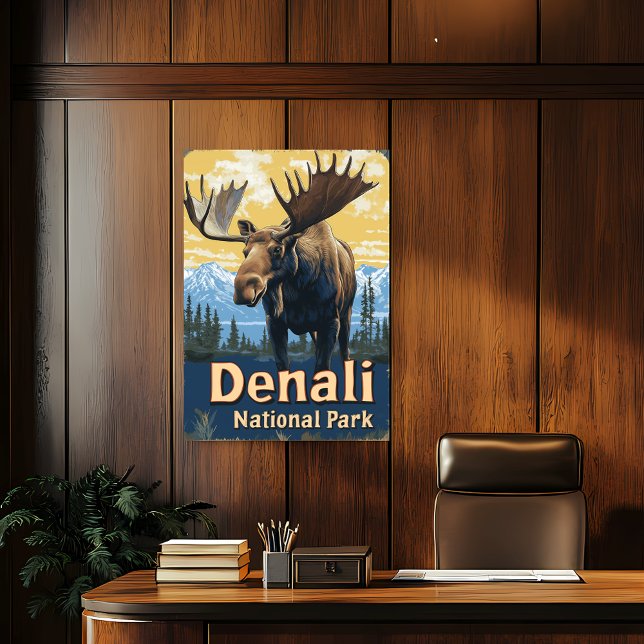 Denali National Park Vintage Travel Poster (Creator Uploaded)