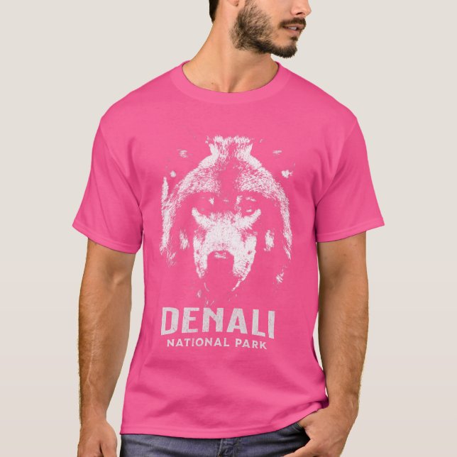 Denali National Park Wolf T-Shirt (Front)