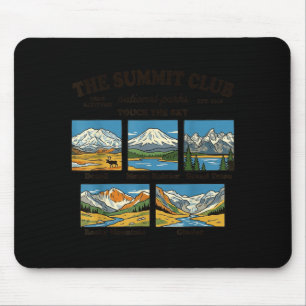 Denali rainier grand teton rocky mountain glacier mouse mat