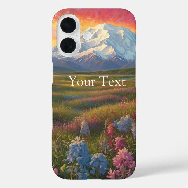 Denali Wildflowers Case-Mate iPhone Case (Back)