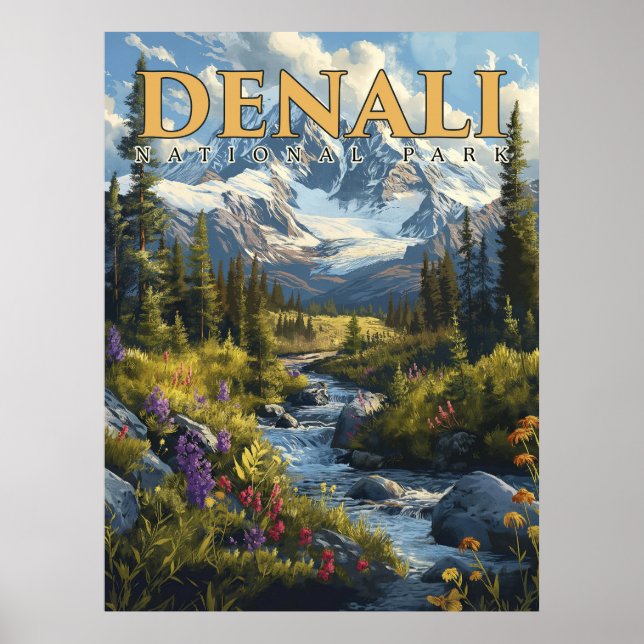 Denali's Majesty - A National Park Adventure Poster (Front)