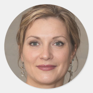 Denbigh Patriots Logo We Bring the Heat HS Classic Round Sticker