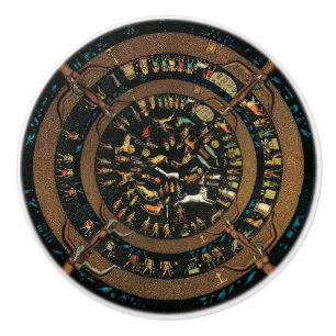 Dendera Zodiac Egypt's Hathor Ceramic Pull