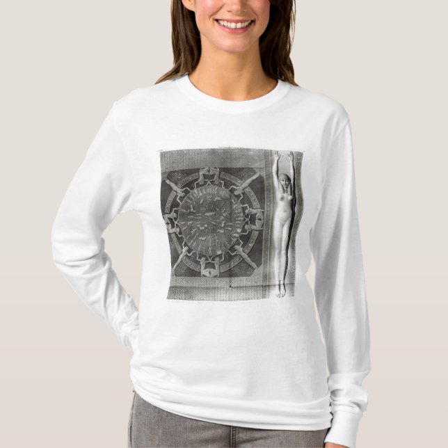 Dendera Zodiac, engraved in 1802 T-Shirt (Front)