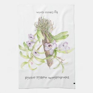 Dendrobium Orchid Tea Towel