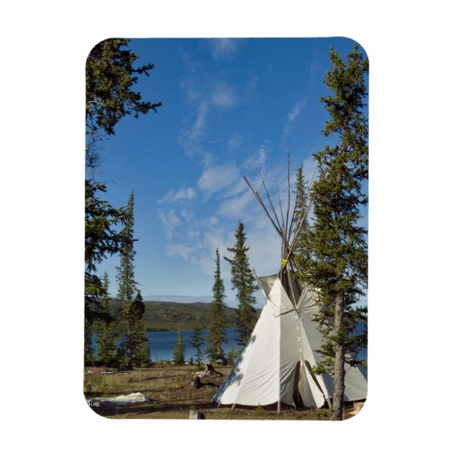 Dene Tribe gathering, Northwest Territories, Magnet (Vertical)