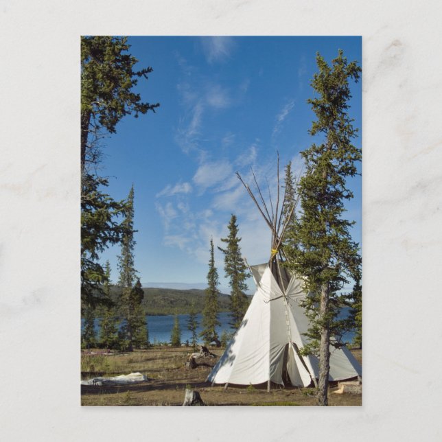 Dene Tribe gathering, Northwest Territories, Postcard (Front)