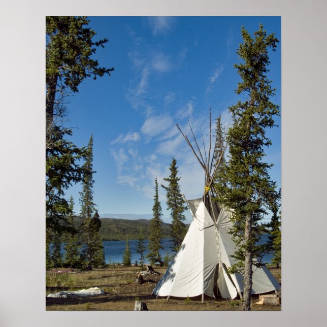 Dene Tribe gathering, Northwest Territories, Poster (Front)