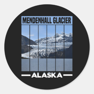 Denhall Glacier Alaska Classic Round Sticker