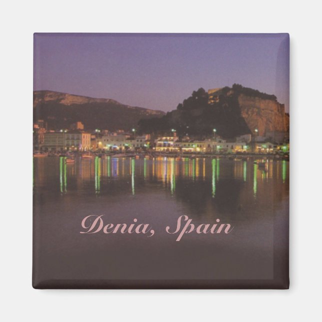 Denia Spain Travel Photo Souvenir Fridge Magnets (Front)