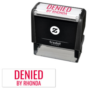 Denied by Name Self-inking Stamp