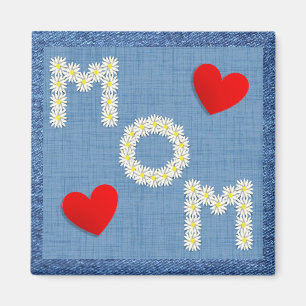Denim and Daisies Mother's Day  Magnet