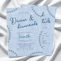 Denim and Diamonds Blue Western Bachelorette Party