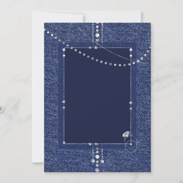 Denim and diamonds invitation (Front)