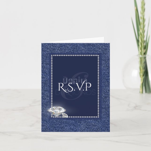 Denim and diamonds invitation (Front)
