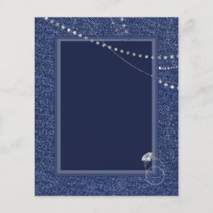 Denim and diamonds Paper Sheet