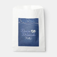 Denim and Diamonds Party , Custom Party Bags