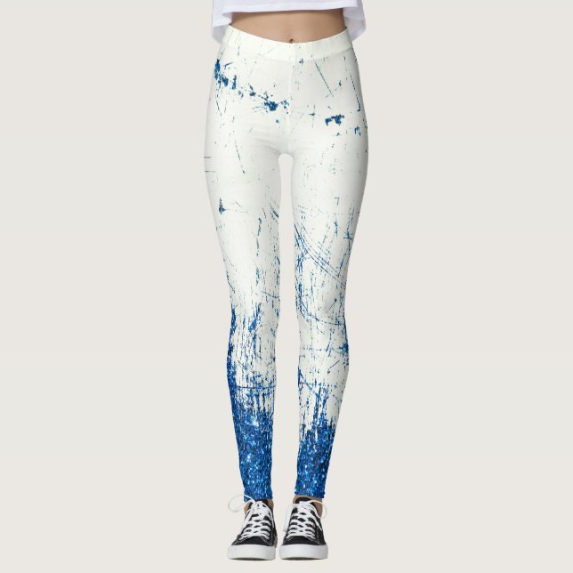 Denim and glitter leggings (Front)