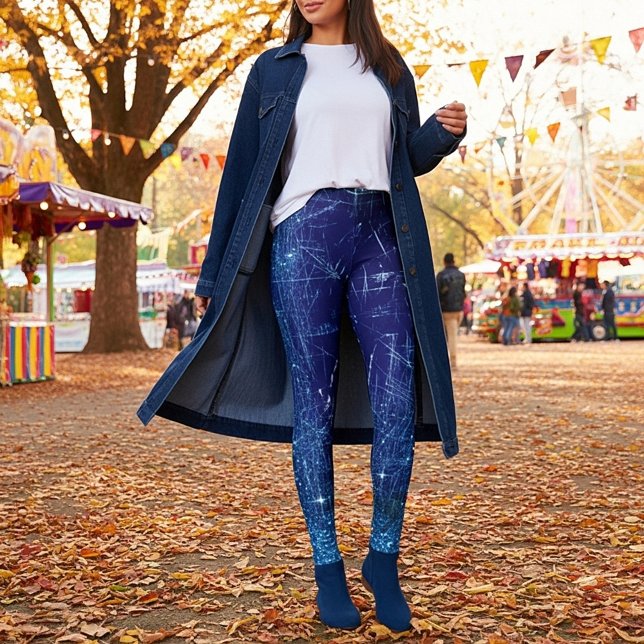 Denim and glitter leggings (Creator Uploaded)
