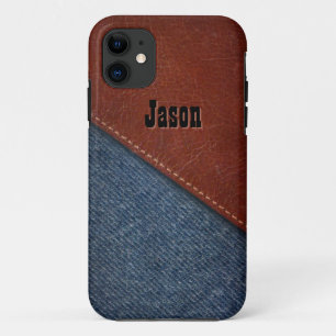 Denim and Leather iPhone 11 Case