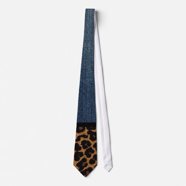 Denim and Leopard Tie (Front)