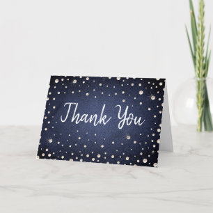 Denim and Pearls Thank you Card