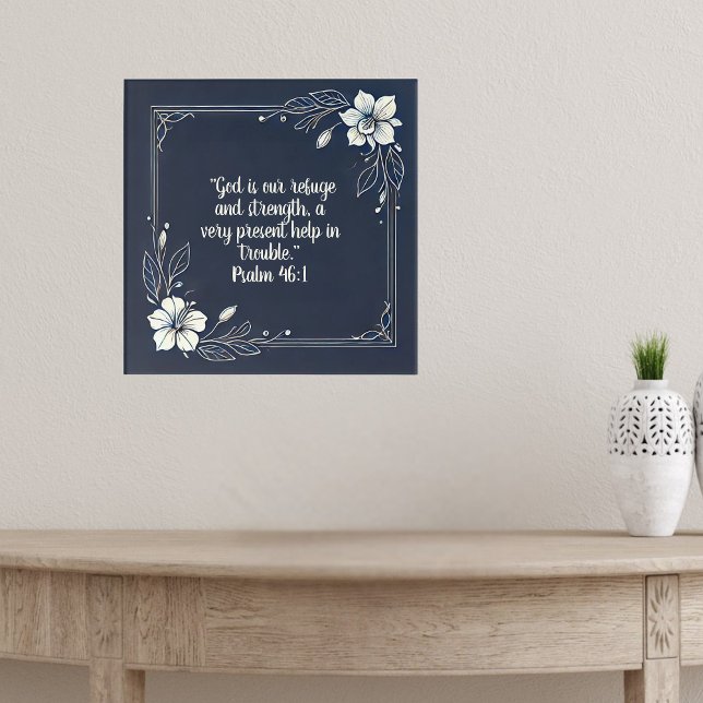 Denim and White Minimal Frame  Bible Verses  Poster (Creator Uploaded)