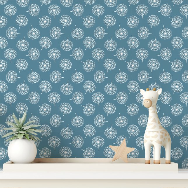 Denim Blue Dandelion Wallpaper (Creator Uploaded)