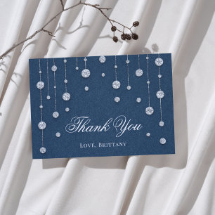 Denim Blue Jean Baby Shower  Thank You Card