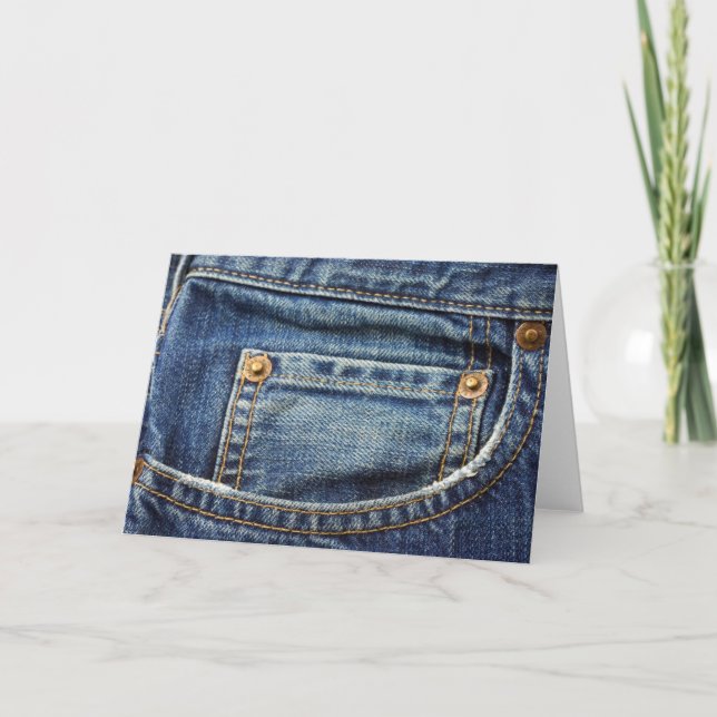 Denim - Blue Jean Pocket Card (Front)