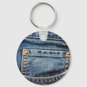 Denim - Blue Jean Pocket Key Ring