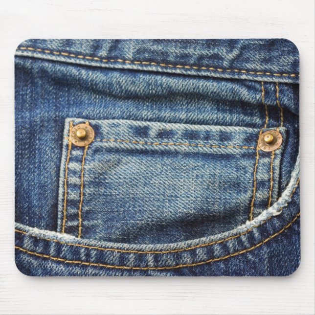 Denim - Blue Jean Pocket Mouse Mat (Front)