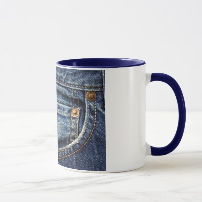 Denim - Blue Jean Pocket Mug (Right)