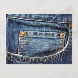 Denim - Blue Jean Pocket Postcard