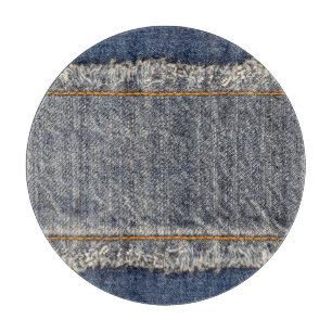 Denim Blue Jeans: Casual Double Patch Cutting Board