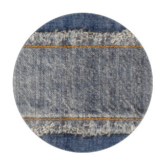 Denim Blue Jeans: Casual Double Patch Cutting Board