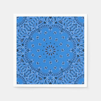 Denim Blue Paisley Bandanna Scarf BBQ Picnic Napki Napkin