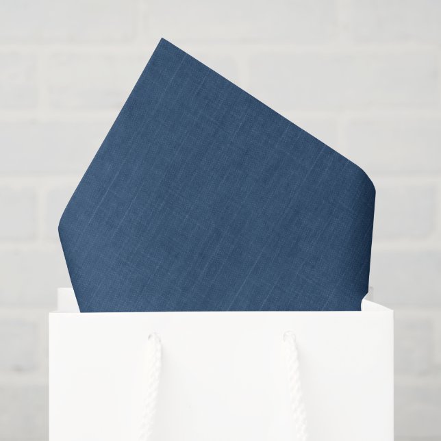 Denim blue solid textured tissue paper (Gift Bag)