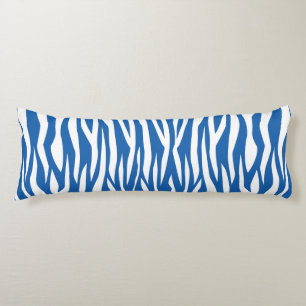 Denim Blue Zebra Print Body Cushion