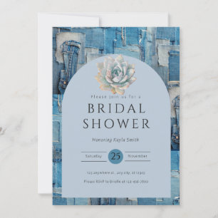 Denim Bridal Shower  Invitation