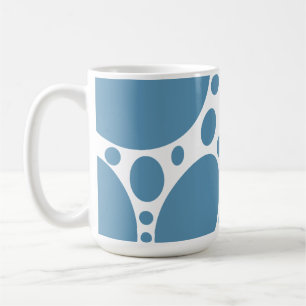 Denim Bule Bubbles Coffee Mug