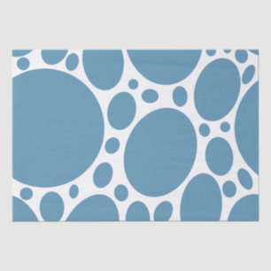 Denim Bule Bubbles Tissue Paper